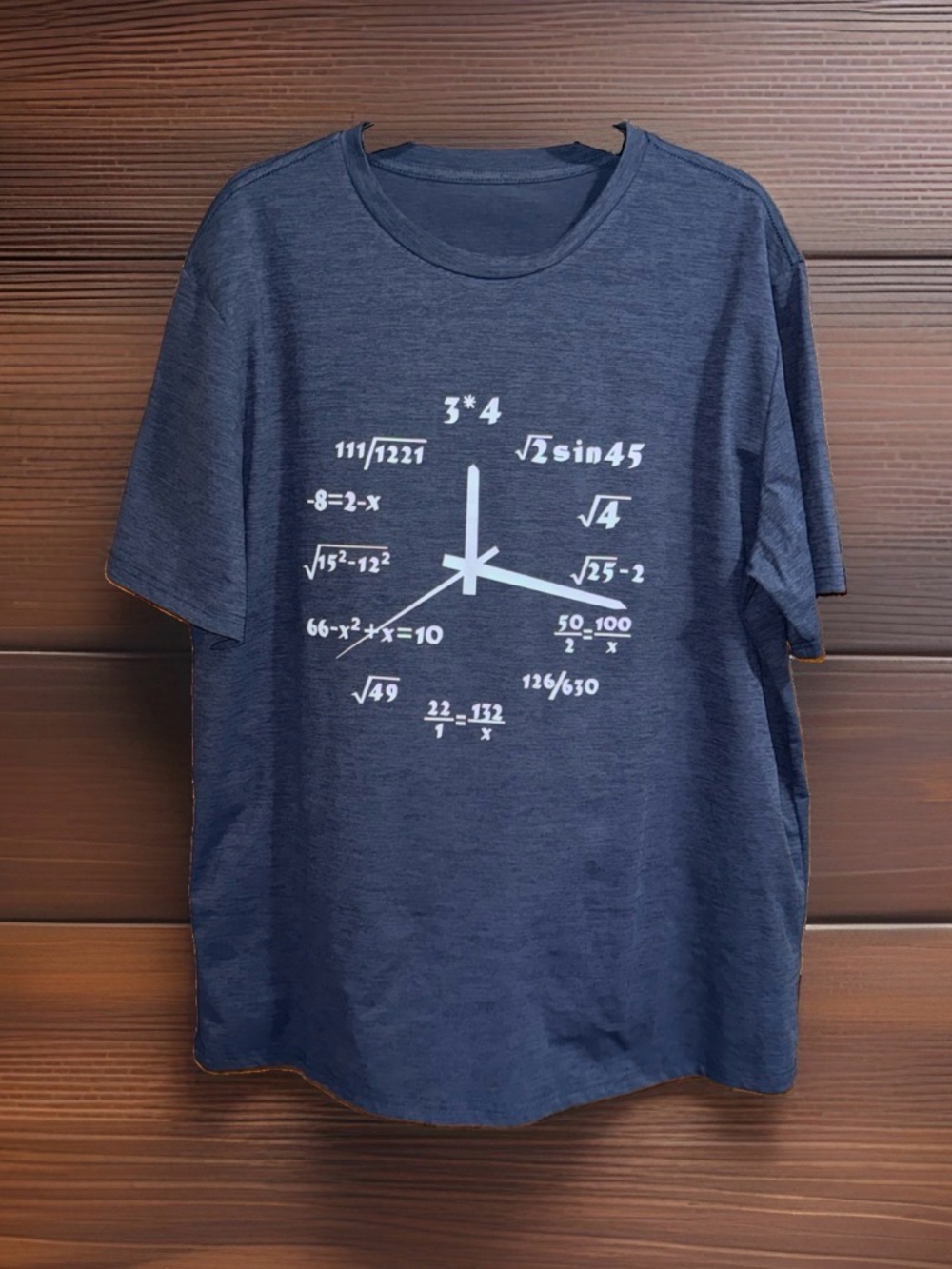 Men’s Math Graphic Dark Gray Heather T-Shirt-XXL-EC